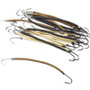 NSBELL 36PCS Elastic Hook Hair Tie Styling Ponytail Holder Hooks Hair Cord Black Coffee and Apricot