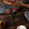 3 Pieces Chinese Hair Stick Japanese Retro Wooden Hairpin Flower Hair Chopsticks Handmade Classic Geisha Hair Accessorie