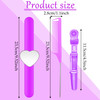 7 Pieces Hair Braiding Tools 1 Piece Magnetic Pin Wristband and 2 Pieces Stainless Steel Pintail Rat Tail Comb with 4 Pi