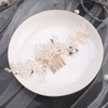 Anglacesmade Bridal Hair Comb Crystal and Pearl Wedding Comb Hair Vine Branch Wedding Hair Accessories for Women and Gir