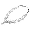 Anglacesmade Bohemian Bridal Head Chain Crystal and Pearl Forehead Band for Wedding Rhinestone Belly Dancer Jewelry Prom