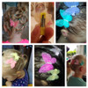 Zapire 16 Packs Baby Girl Hair Clips Chiffon Nonslip Butterfly Clips Barrettes for Girls Baby Kids Children Toddlers Hai