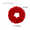 2 Pcs Red Color Large Size Scrunchies for Hair Women Hair Elastic Bands