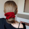 2 Pcs Red Color Large Size Scrunchies for Hair Women Hair Elastic Bands