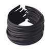 Candygirl Girls DIY Satin Covered Headbands 1cm Width 36cm Circle Size 20pcs black