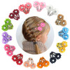 Elesa Miracle 28pcs Baby Girl Hair Clips Kids Little Girls Boutique Grosgrain Ribbon Flower Hair Bows Clips