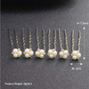 Anglacesmade Bridal Hair Pins Crystal Hair Pin Pearl Bobby Pins Wedding Headpiece Bridesmaid Flower Girl Hair Accessorie