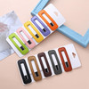 AsggBah 10pcs Large Hair Snap Clips 3 Inch Cutout Rectangle Hair Barrettes for Girls Women No Slip Hair Clips for Thick