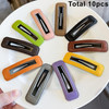 AsggBah 10pcs Large Hair Snap Clips 3 Inch Cutout Rectangle Hair Barrettes for Girls Women No Slip Hair Clips for Thick