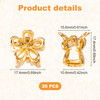 HINZIC 20 Pcs Mini Flower Claw Clips 069inch Small Gold Hair Clips Cute Metal Hair Barrettes Accessories for Women Girls