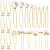 30 Pieces Wedding Pearl Hair Pins for Brides Bridal Elegant Pearl Rhinestones Hair Pins Updos Hair Piece Hair Accessorie