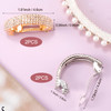 HINZIC 4 Pcs Rhinestone Hair Clips 2inch Silver Gold Bling Crystal Spring Barrettes Fancy Sparkle Wedding Prom Engagemen