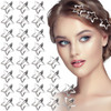 CHANZET 30pcs Snap Star Hair Clips Silver Hair Barrettes for Women Girls Metal Small Hair Clips Y2K Cute Star Hair Acces