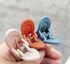 6PCS Hair Claws Clips No Slip Strong Hair Clips Teeth Curve Durable Alligator Duck Bill Jaw Clips Hair Styling Accessori