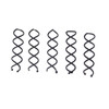 Honbay 20PCS Black Round Heads Spiral Bobby Pins Hair Styling Accessories for Girls and Women