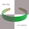 WOVOWOVO 1Inch Leather Headbands for Women Non Slip Soft PU Hair HeadBands Diademas Para Mujer De Moda Cute Beauty Fashi