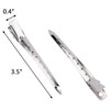 Hedume 200 Pack Duck Bill Hair Clips with Holes 35 Rustproof Metal Alligator Curl Clips for Salon and Women Girls Bows D