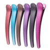 12PCS Professional Hairdressing Salon Hair Barrettes Duck Bill Teeth Hair Clips Non Slip band Clips Multicolor Scrub Pla