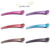 12PCS Professional Hairdressing Salon Hair Barrettes Duck Bill Teeth Hair Clips Non Slip band Clips Multicolor Scrub Pla