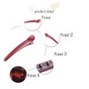 12PCS Professional Hairdressing Salon Hair Barrettes Duck Bill Teeth Hair Clips Non Slip band Clips Multicolor Scrub Pla