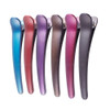 12PCS Professional Hairdressing Salon Hair Barrettes Duck Bill Teeth Hair Clips Non Slip band Clips Multicolor Scrub Pla