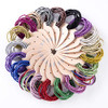LOVEF 200pcs Glitter MultiColor Hair Elastics Hair Ties No Crease Ponytail Holders No Metal 5mm Hair Band Ties for Girls