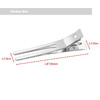 50pcs Metal Double Prong pin Curl Hair Clips for Styling SectioningSilver Hair Clips for Women Long HairMetal Alligator