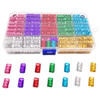 Messen 170 Pieces Dreadlocks Beads Multicolor Aluminum Dread Locks Metal Cuffs Hair Decoration Braiding Hair Jewelry Not