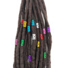 Messen 170 Pieces Dreadlocks Beads Multicolor Aluminum Dread Locks Metal Cuffs Hair Decoration Braiding Hair Jewelry Not