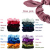 Simnice 25 Pack Hair Scrunchies Rabbit Bunny Ear Bow Bowknot Scrunchies Velvet Scrunchy Bobbles Elastic Hair Ties Bands