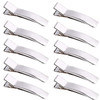 Jdesun 50 Pieces 2 Inches Alligator Hair Clips Metal Single Prong Curl Clips Hairpins Teeth Bow Hair Clips for Salon Gir