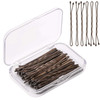 AIEX 50Pcs Hair Pins Kit Hair Clips Secure Hold Bobby Pins Hair Clips for Women Girls and Hairdressing Salon Brown