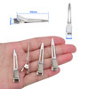 50 Pieces Silver Duck Bill Clips Metal Alligator Curl Clips Single Prong Hairclip Hairpins for Salon Styling Thick Hair