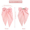 SAWINDA 2PCS Floral Hair Bows for Women Boho Oversized Hair Ribbons Barrettes Cute Aesthetic French Style Hair Ribbon Ba