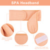 Whaline Spa Facial Headband 4 Packs Head Wrap Terry Cloth Headband Adjustable Stretch Towel for Bath Makeup and Sport Li