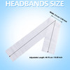 WILLBOND 50 Pieces Disposable Headbands Soft Nonwoven Spa Facial Headbands Stretch Skin Care Hair Band with Convenient C