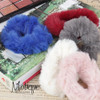 Small Fuzzy Fur Scrunchies Furry Pony Holder - Set of 2 - Mauve online at globaldelivered