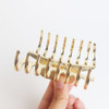 Suoirblss Women Lady Vintage Metal Claw Hair Clip Bath Shark Chuck Top Clip Hair Accessories for Thick Hair Gold