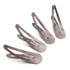 Dofash 5CM2IN Snap hair clips Metal Basic Grips Hair Accessories Girls 12PCS Brown