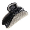 Women Lady Exquisite Black Small Size Acrylic Full Diamond Rhinestones Hair Jaw Clips Hairpin Fancy Bathe Hair Claw Clip