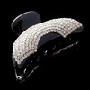 Women Lady Exquisite Black Small Size Acrylic Full Diamond Rhinestones Hair Jaw Clips Hairpin Fancy Bathe Hair Claw Clip
