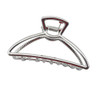 Vintage Metal Hair Claw Hair Jaw Clips Hair Clamp Accessories for Girls Women Triangle Silver