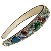Fodattm Women Sparkle Rhinestone Crystal Widebrimmed Headband Hairband Highgrade Headwear Hair Hoop Multicolor