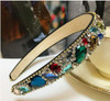 Fodattm Women Sparkle Rhinestone Crystal Widebrimmed Headband Hairband Highgrade Headwear Hair Hoop Multicolor