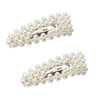 Numblartd 2Pcs Sweet Artificial Pearl Barrettes Bobby Pin Women Fashion BB Hairgrip Hairpin Hair Clip Hair Accessories S