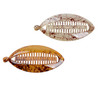 Fodattm 2PCS French Banana Hair Clip Hair Claw Hair Comb Women Lady Large Shell Hair Clincher Flat Shark Hair Clip Hairg