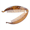 Fodattm 2PCS French Banana Hair Clip Hair Claw Hair Comb Women Lady Large Shell Hair Clincher Flat Shark Hair Clip Hairg