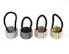 4 PCS Women Opened Circle Hair Elastic Bands Fashion Metal Hair Ties Ponytail Hair Holder Elastic Hair Band Hair Cuff Ha