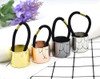 Set of 4 Fashion Punk Gothic Alloy Ponytail Cuff Elastic Hair Tie Ponytail Holder Women Hair Band Hair Rope Hair Cuff Ha