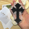 ZHOUMEIWENSP Punk Cross Gothic Lace Hair Clip Headwear Y2K Spicy Girl Millennium Dark Subculture Accessories Sweet Cool